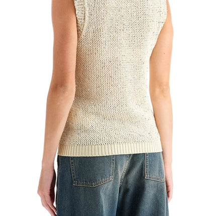 Golden Goose knitted vest with sequins embell