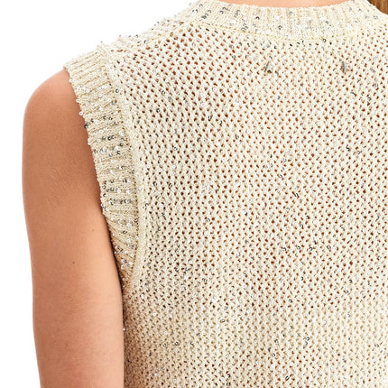 Golden Goose knitted vest with sequins embell