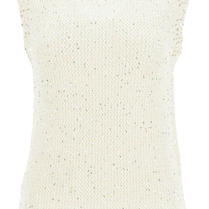 Golden Goose knitted vest with sequins embell