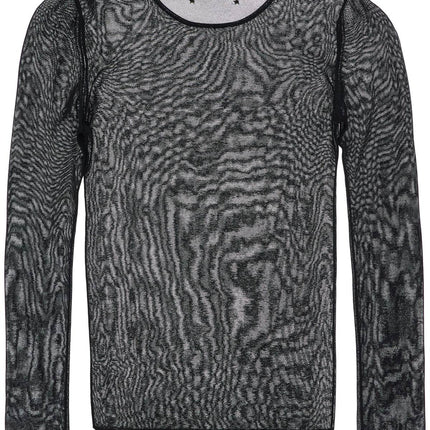 Golden Goose black viscose sweater with small metallic applications