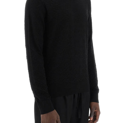 Dolce & Gabbana dg jacquard silk sweater