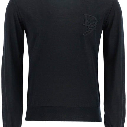 Dolce & Gabbana cashmere sweater with dg embroidery