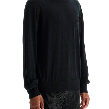 Dolce & Gabbana cashmere sweater with dg embroidery