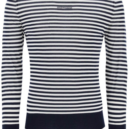 Dolce & Gabbana lightweight striped wool pullover sweater