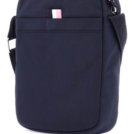 EDEN PARK navy blue messenger bag for men with zip and front pocket for work