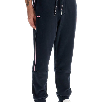 EDEN PARK contrast band joggers with eight