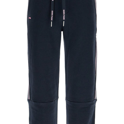 EDEN PARK contrast band joggers with eight