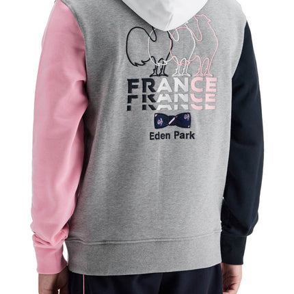 EDEN PARK hooded color block sweatshirt