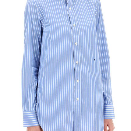 Homme Girls striped poplin shirt