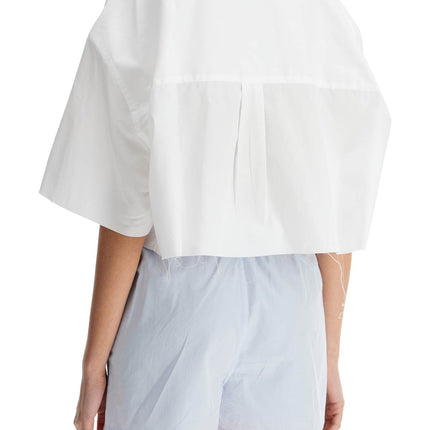 Homme Girls white oversized cotton shirt