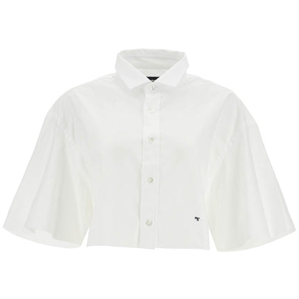 Homme Girls white oversized cotton shirt