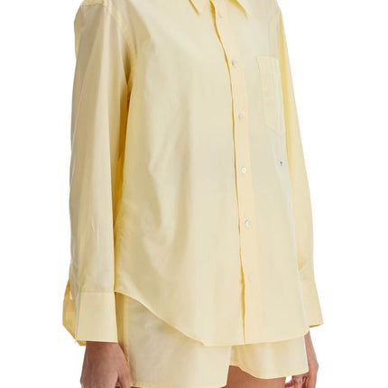 Homme Girls pale yellow cotton 70's style women's shirt