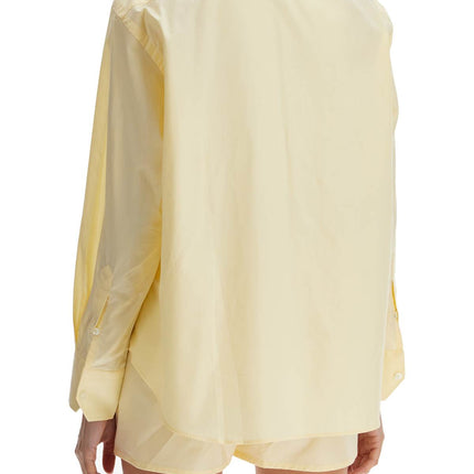 Homme Girls pale yellow cotton 70's style women's shirt