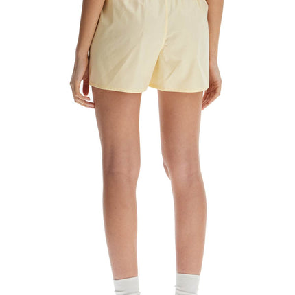 Homme Girls high-waisted pale yellow cotton boxer