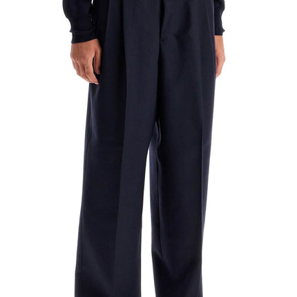 Ami Alexandre Matiussi large fit wool gabardine trousers