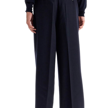 Ami Alexandre Matiussi large fit wool gabardine trousers