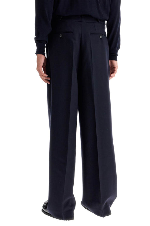 Ami Alexandre Matiussi large fit wool gabardine trousers