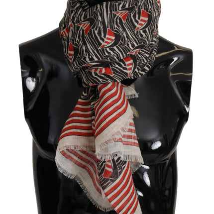 Elegant Striped Linen Men's Scarf