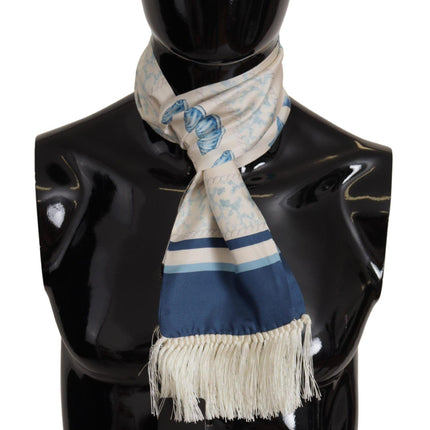 Elegant Multicolor Silk Men's Scarf - vivadelux