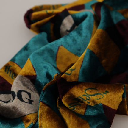 Elegant Multicolor Silk Blend Men's Scarf