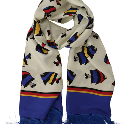 Multicolor Silk Men's Scarf Wrap