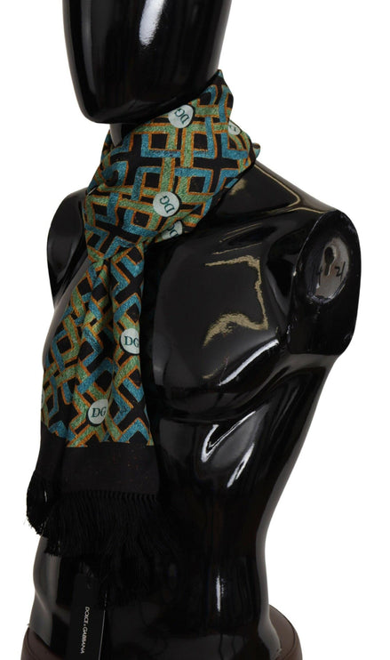 Elegant Multicolor Silk Men's Scarf - vivadelux