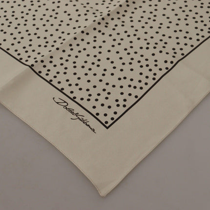 Elegant Silk Polka Dot Men's Scarf - vivadelux