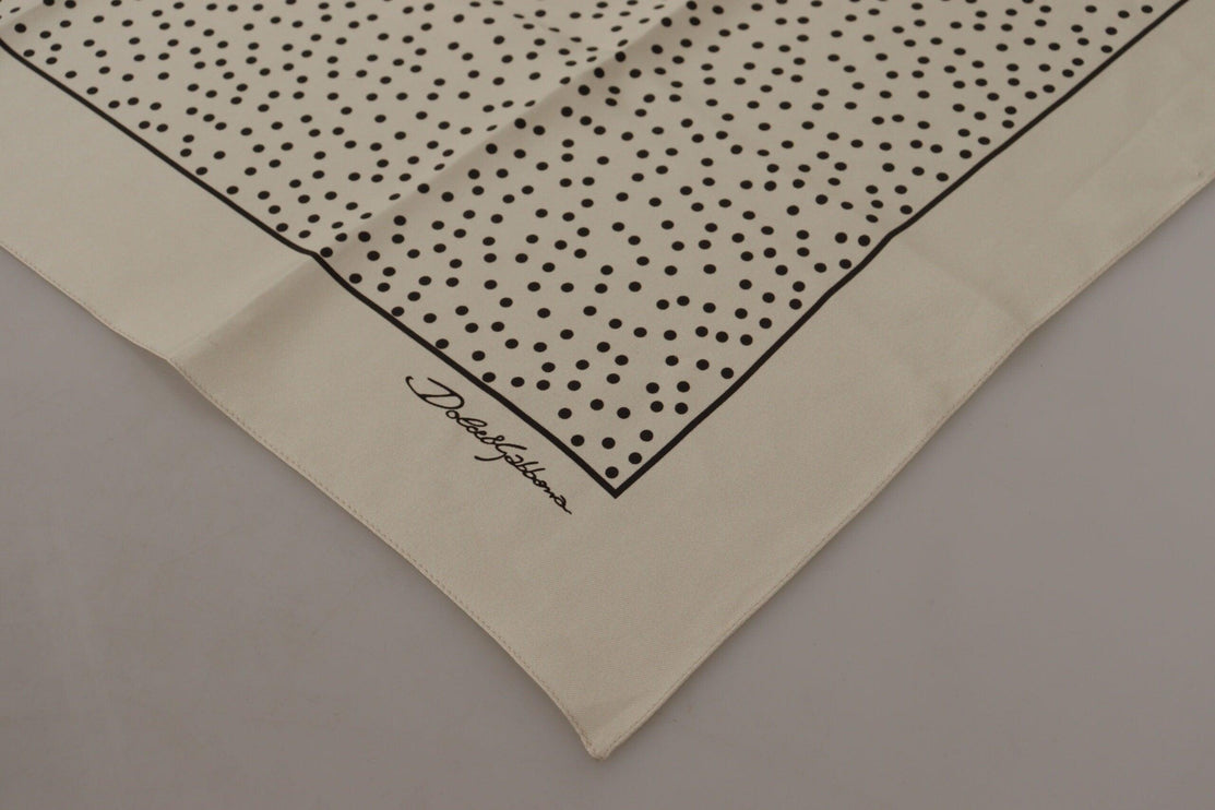 Elegant Silk Polka Dot Men's Scarf - vivadelux