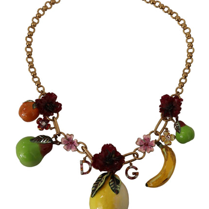 Chic Gold Statement Sicily Fruit Necklace