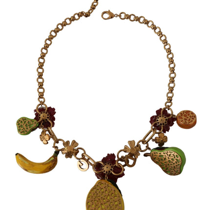 Chic Gold Statement Sicily Fruit Necklace