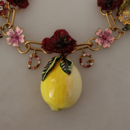 Chic Gold Statement Sicily Fruit Necklace