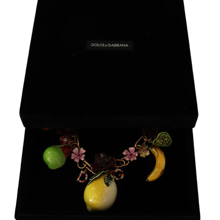 Chic Gold Statement Sicily Fruit Necklace