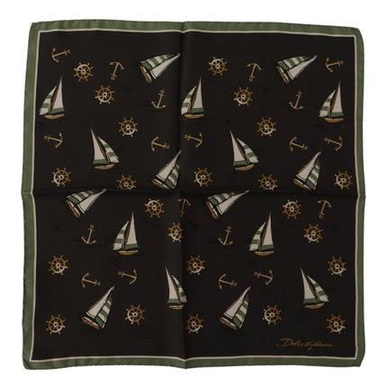 Elegant Multicolor Silk Men's Square Scarf - vivadelux