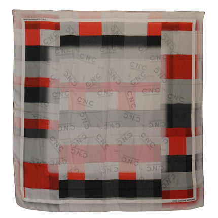 Elegant Checkered Silk Scarf - vivadelux