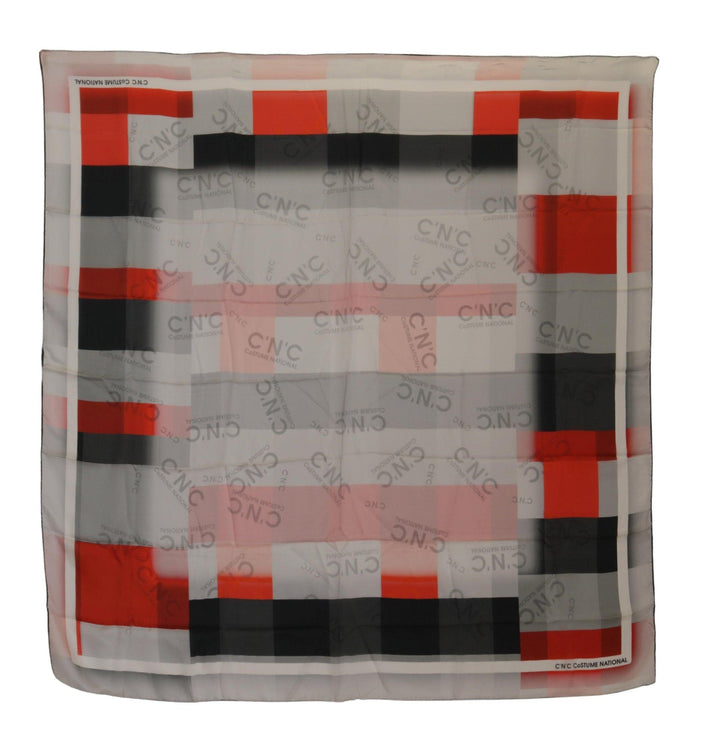 Elegant Checkered Silk Scarf - vivadelux