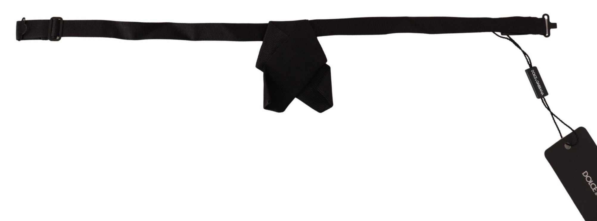 Elegant Black Silk Bow Tie - vivadelux