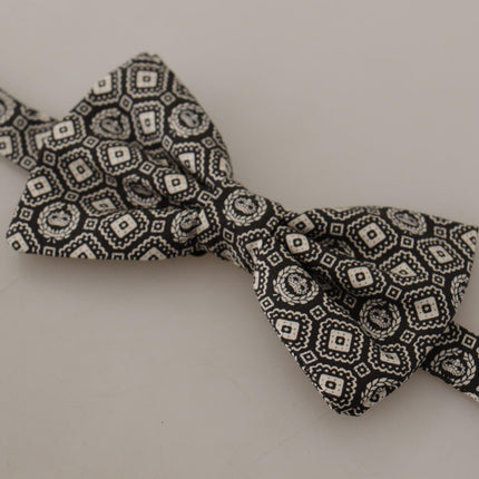 Elegant Black Silk Bow Tie - vivadelux