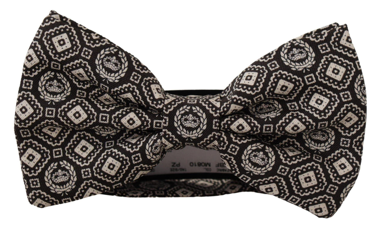 Elegant Black Silk Bow Tie - vivadelux