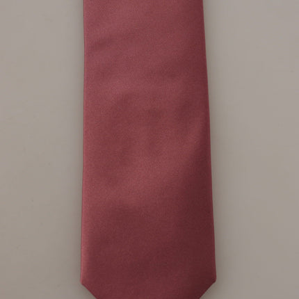 Elegant Pink Silk Bow Tie