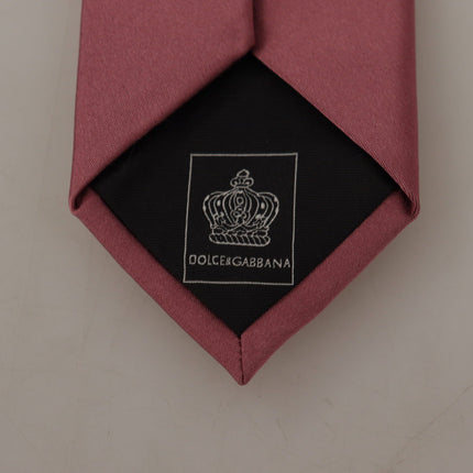 Elegant Pink Silk Bow Tie