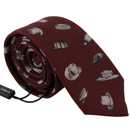 Corbata de seda Maroon Elegance