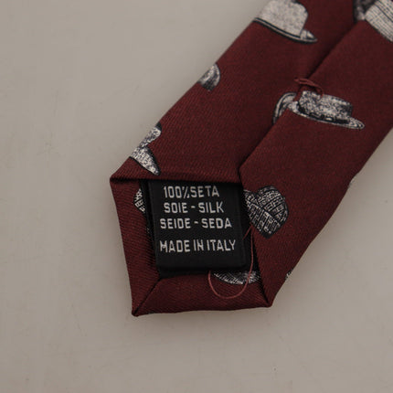 Corbata de seda Maroon Elegance