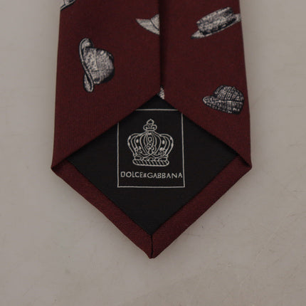 Corbata de seda Maroon Elegance