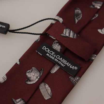 Corbata de seda Maroon Elegance