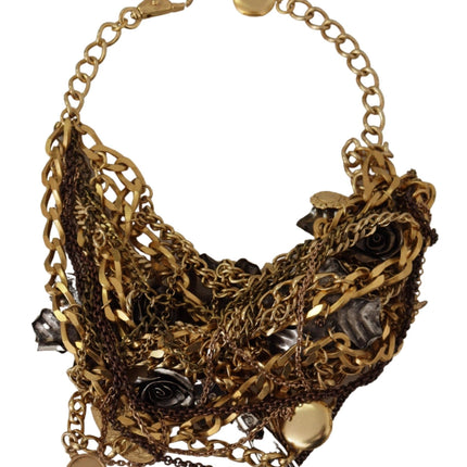 Siciliaanse glamour gouden statement ketting