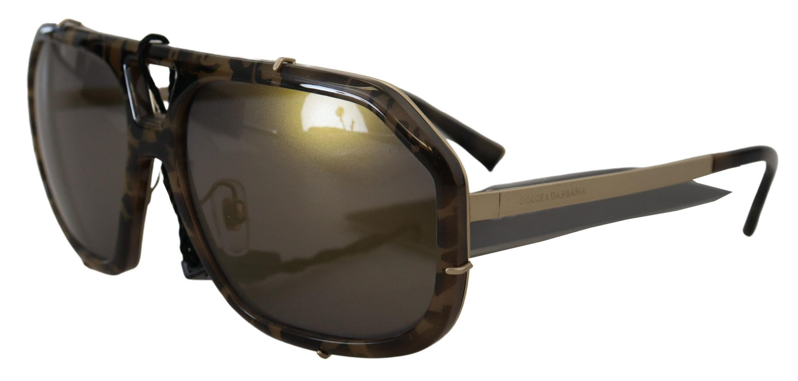 Chique Aviator Mirroreerde bruine zonnebril