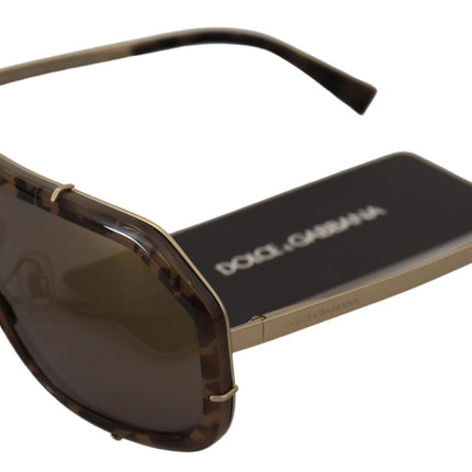 Chique Aviator Mirroreerde bruine zonnebril