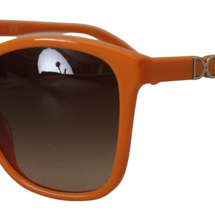 Gafas de sol redondas de naranja elegantes para mujeres