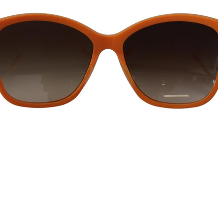 Gafas de sol redondas de naranja elegantes para mujeres