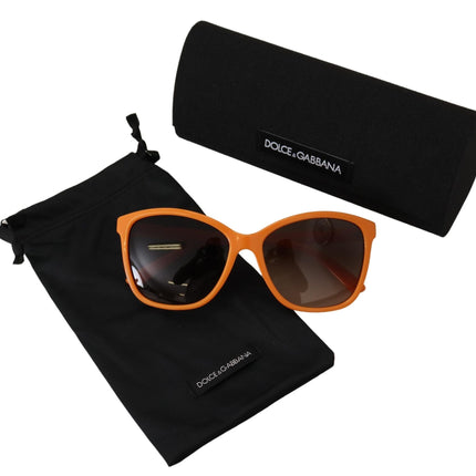 Gafas de sol redondas de naranja elegantes para mujeres